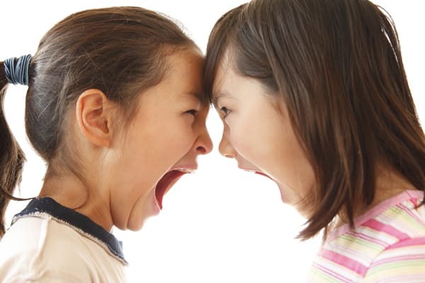 Τι είναι το Σύνδρομο Κλιμάκωσης στα δίδυμα; 4 sisters screaming at each o