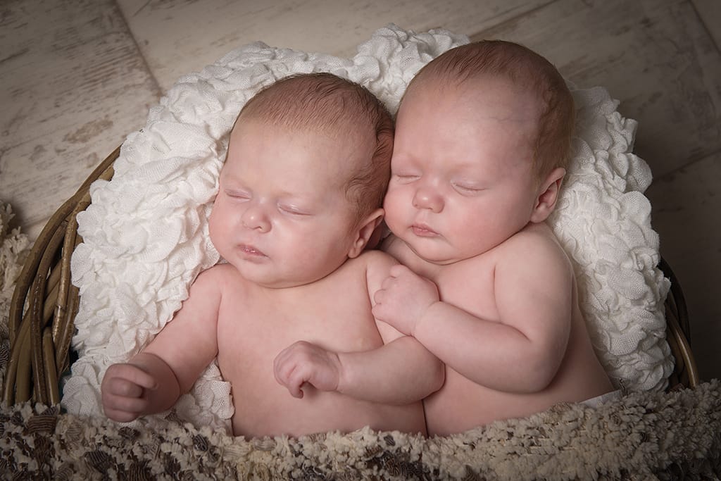 Twins newborn baby photography
