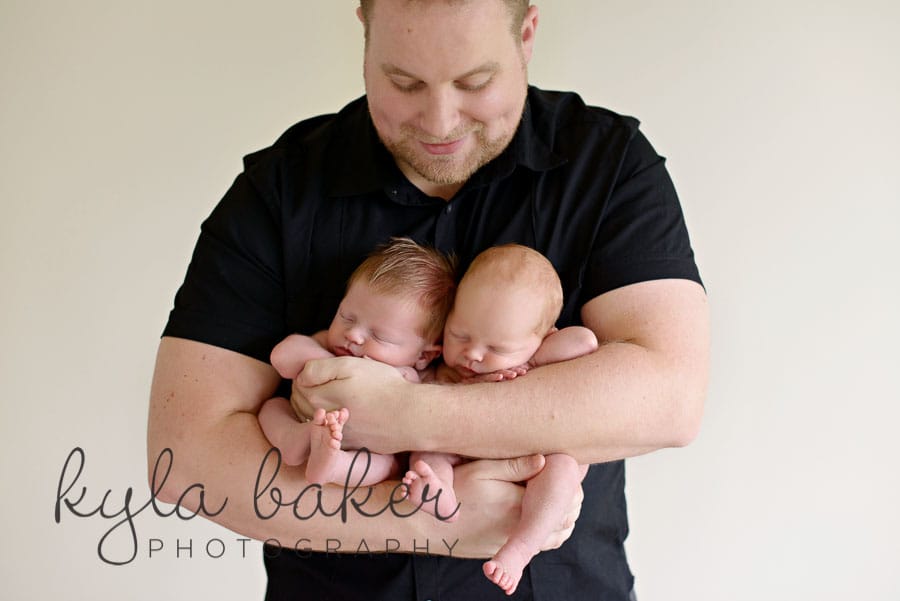 dad with twins photo South Surrey Vancouver Lower Mainland BC