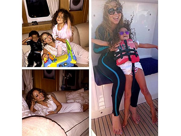 i mariah carey se diakopes me ta didyma tis