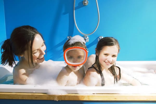 Shower with kids