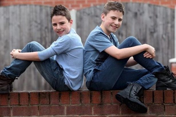 teenage twins