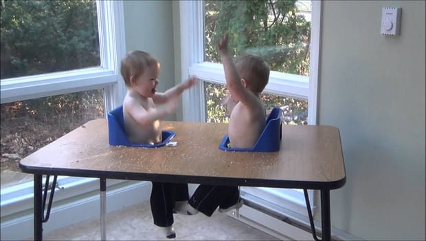 twins talking