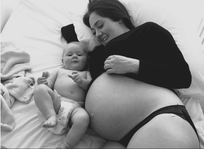 mom 11months pregnant