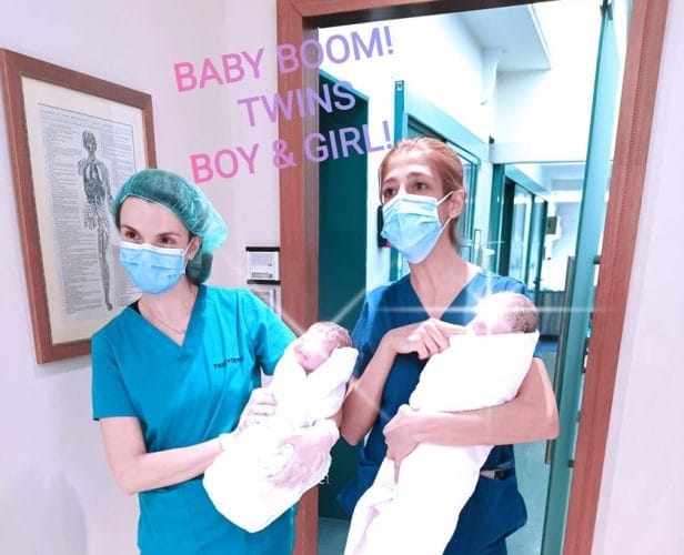 Τα γεννητούρια σε δίδυμα που έφεραν χαμόγελα και ευτυχία στο Βόλο! 8 τοκετός1