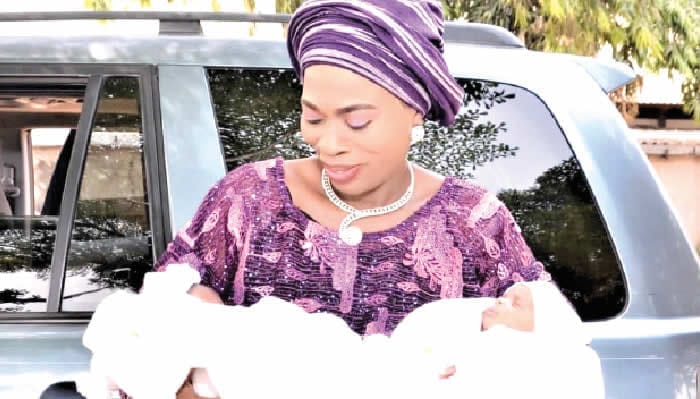 Mrs. Gabriel with her twins