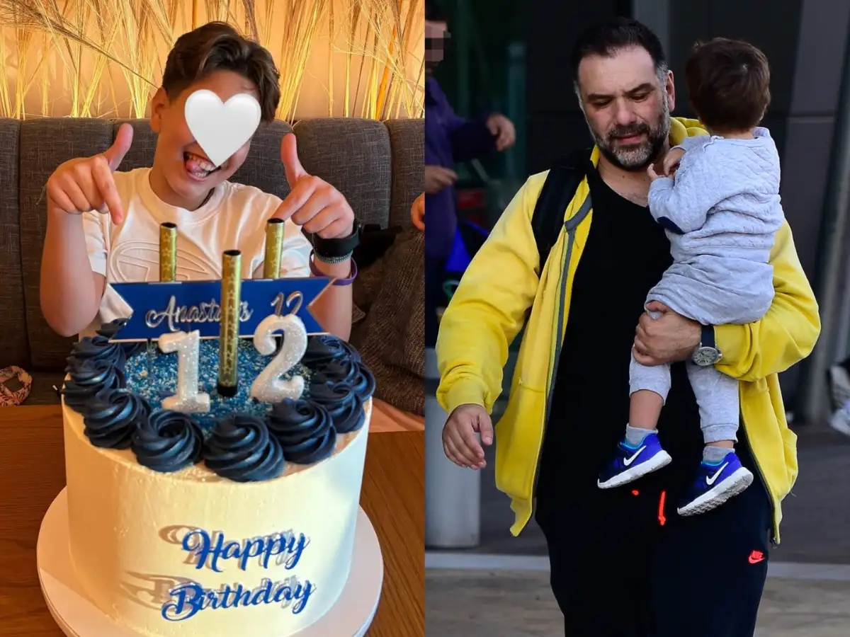 Ο γιος του Γρηγόρη Αρναούτογλου έκλεισε τα 12! Η τρυφερή φωτό από τα γενέθλια και οι ευχές της μαμάς 1 arnaoutogloy gios