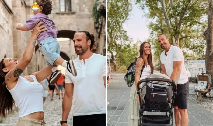 Ευρυδίκη Βαλαβάνη & Γρηγόρης Μόργκαν: Οικογενειακές διακοπές στη Ρόδο με τον ενός έτους γιο τους (εικόνες) 3 valavani morgkan gios rodos