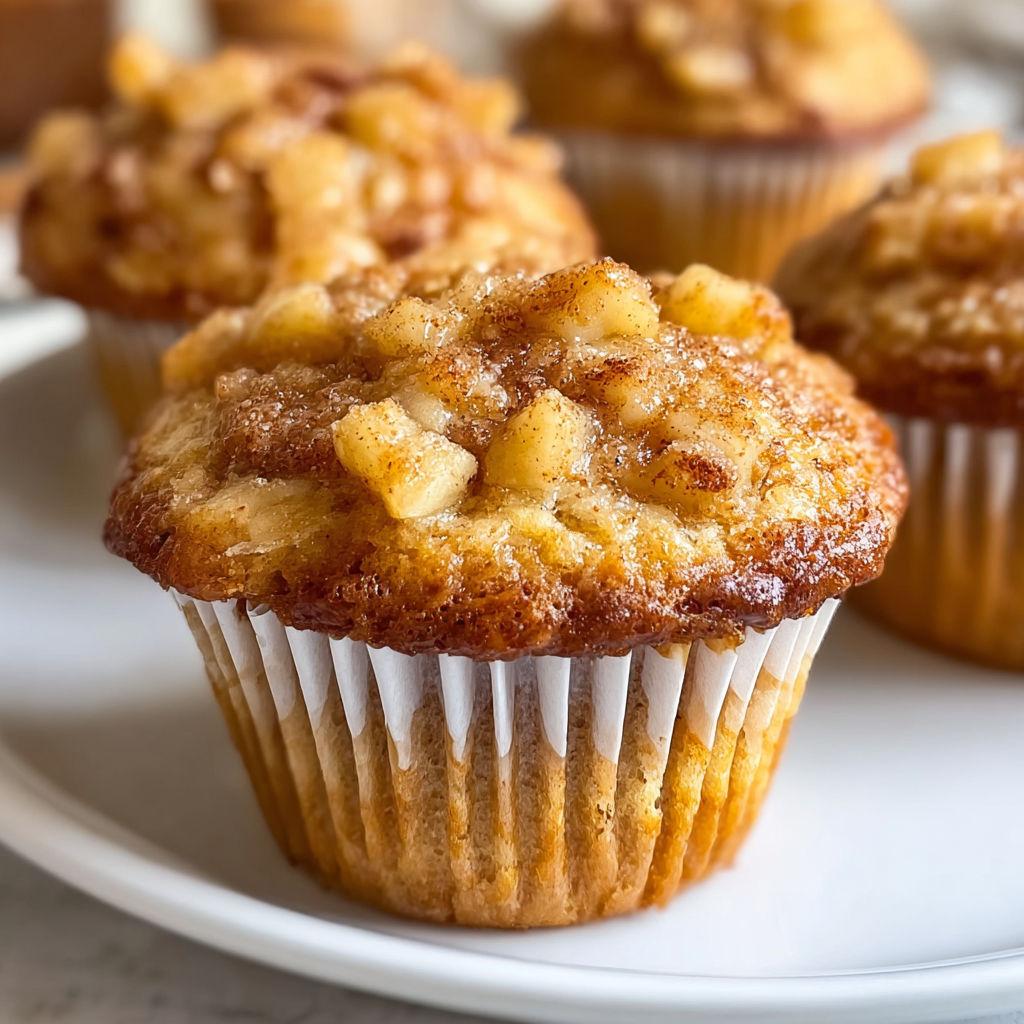 Μαλακά muffins μήλου και κανέλας με γιαούρτι 1