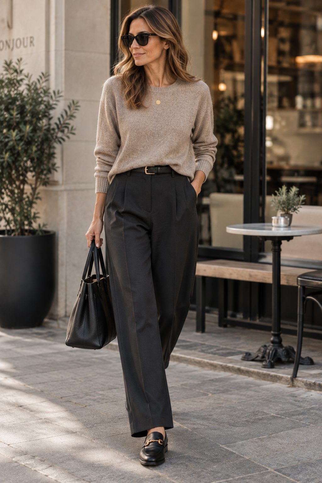 Capsule γκαρνταρόμπα: 12 κομμάτια για το φθινόπωρο 2 tailored παντελόνι loafers